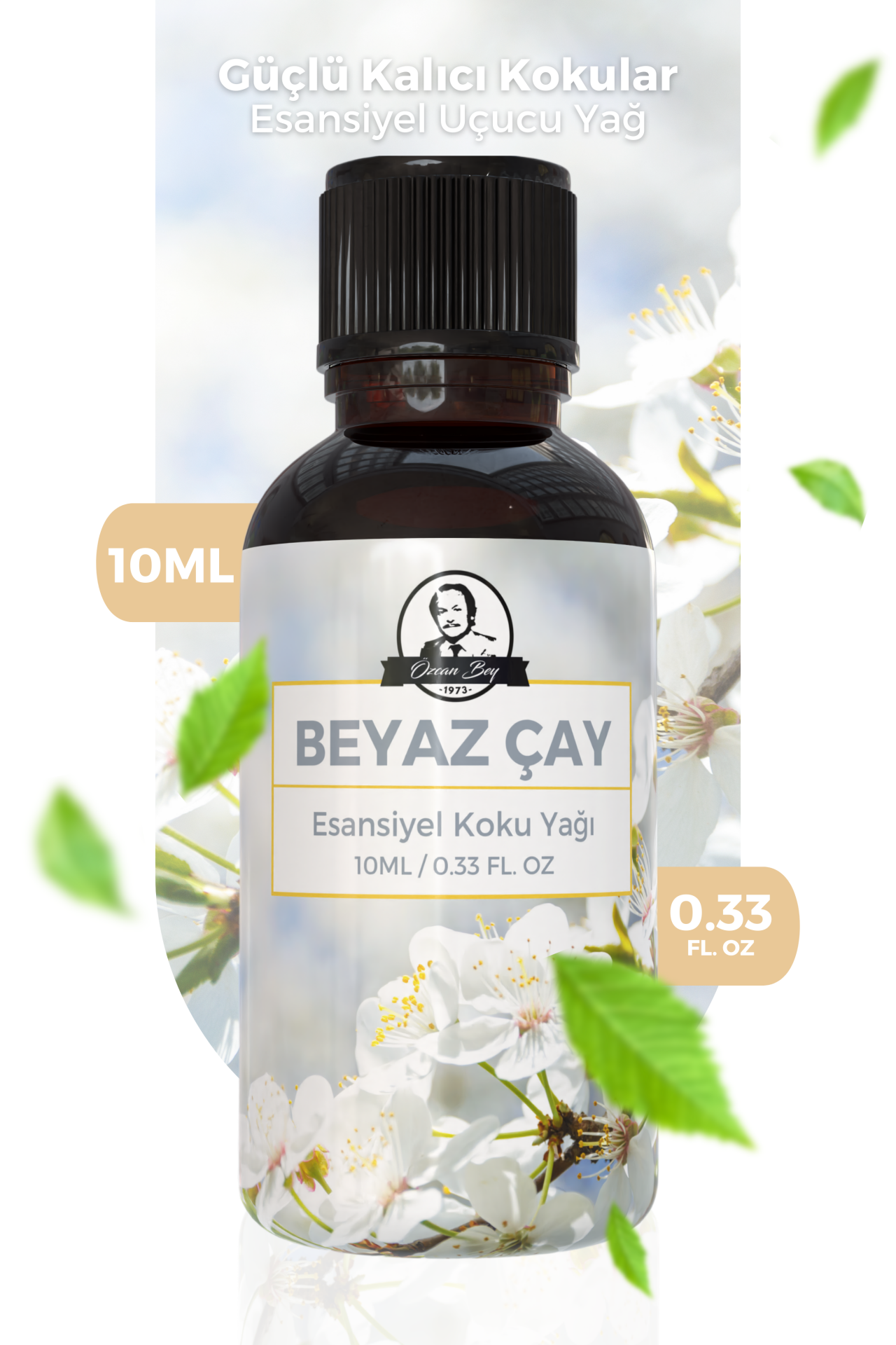 Beyaz Çay Esansiyel Uçucu Koku Yağı White Tea Buhurdanlık Yağı Difüzör Esansı Küre 10ml