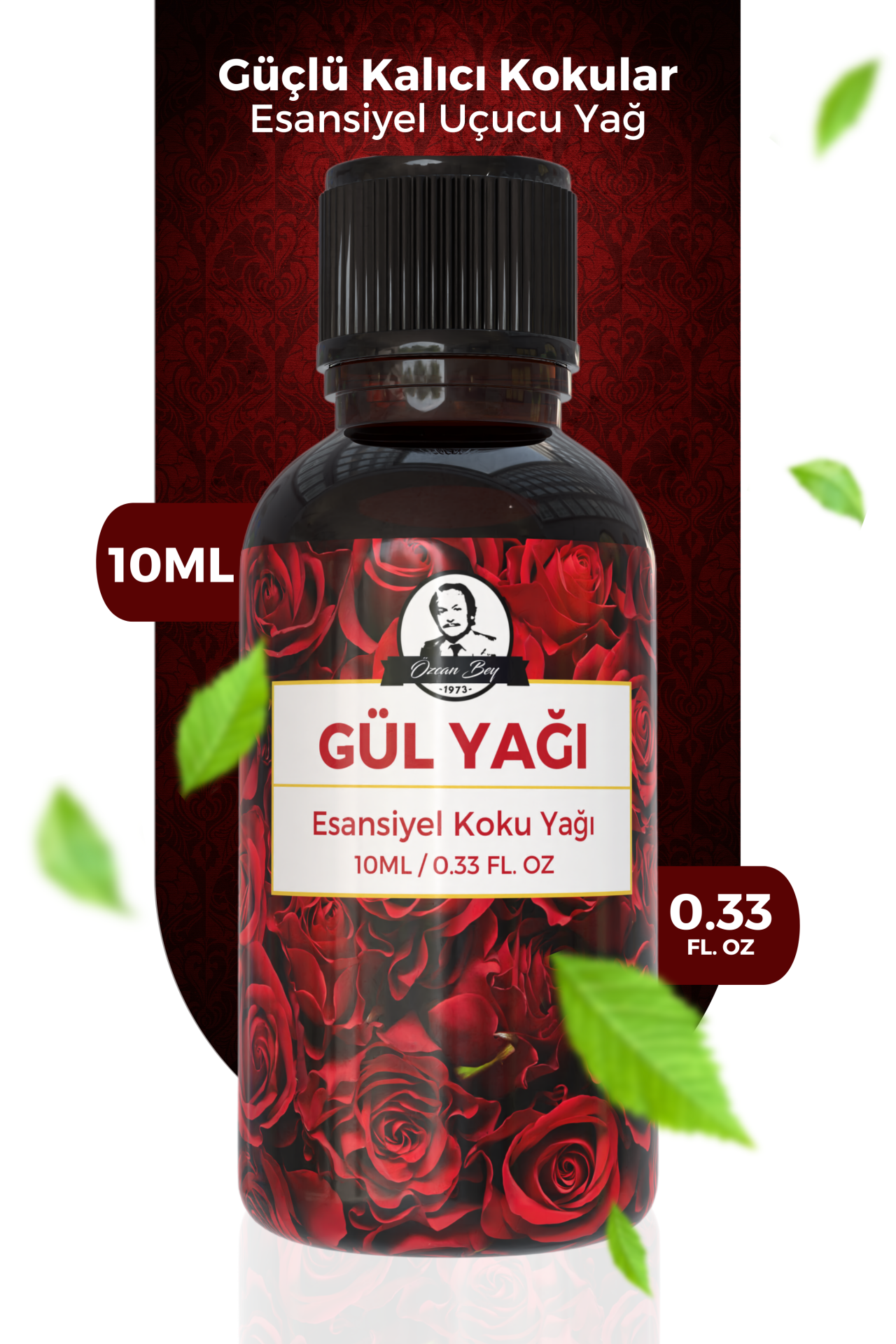 Gül Yağı Esansiyel Uçucu Koku Yağı Rose Oil Doğal Buhurdanlık Yağı Difüzör Esansı Küre 10ml