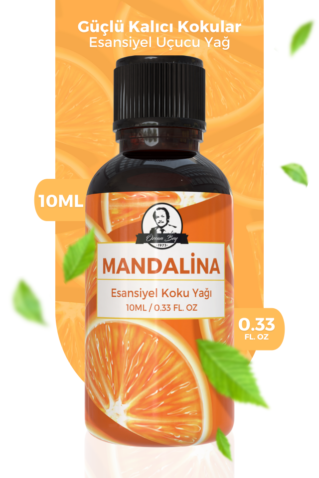 Mandalina Kokulu Esansiyel Uçucu Koku Turunçgiller Yağı Buhurdanlık Yağı Difüzör Esansı Küre 10ml