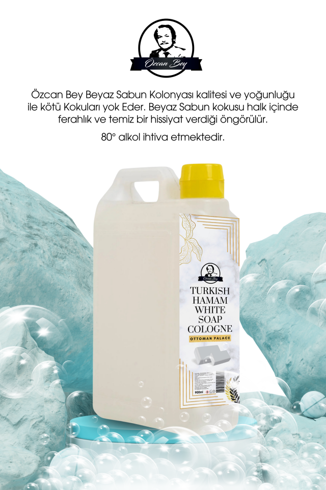 Ottoman Serisi Beyaz Sabun Kokulu Parfüm White Soap 55ml Ve Beyaz Sabun Kolonyası 900ml