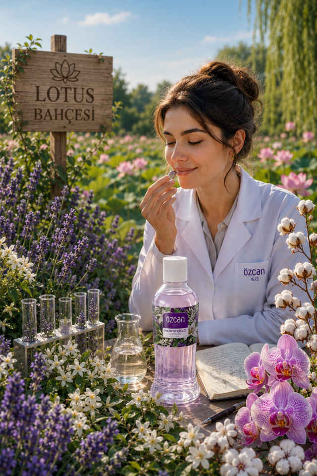 Premium Seri Nilüfer Çiçeği Kolonyası, Ferahlatıcı ve Serinletici Kolonya Perfumed Cologne Pet Şişe 400ml