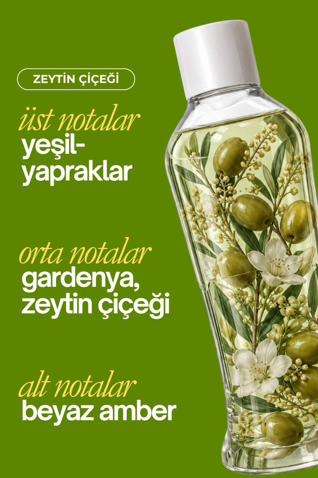 Premium Seri Zeytin Çiçeği Kolonyası, Ferahlatıcı ve Serinletici Kolonya Perfumed Cologne Pet Şişe 400ml