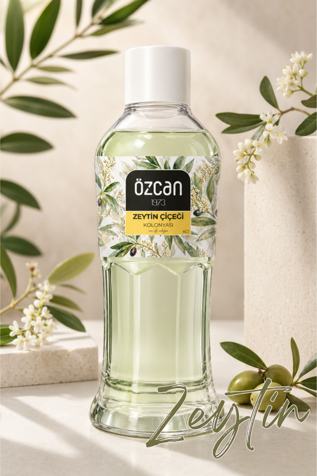 Premium Seri Zeytin Çiçeği Kolonyası, Ferahlatıcı ve Serinletici Kolonya Perfumed Cologne Pet Şişe 400ml
