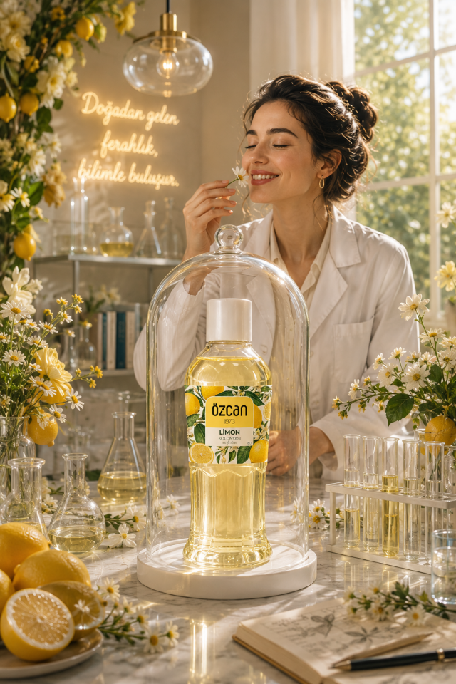 Premium Seri Limon Kolonyası, Ferahlatıcı ve Serinletici Kolonya Perfumed Cologne Pet Şişe 400ml