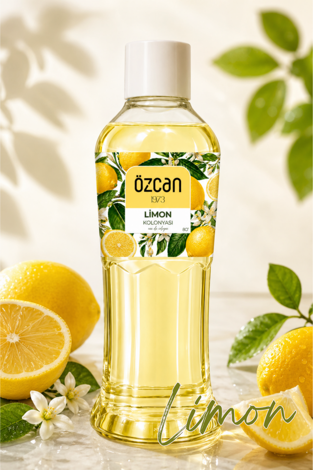 Premium Seri Limon Kolonyası, Ferahlatıcı ve Serinletici Kolonya Perfumed Cologne Pet Şişe 400ml