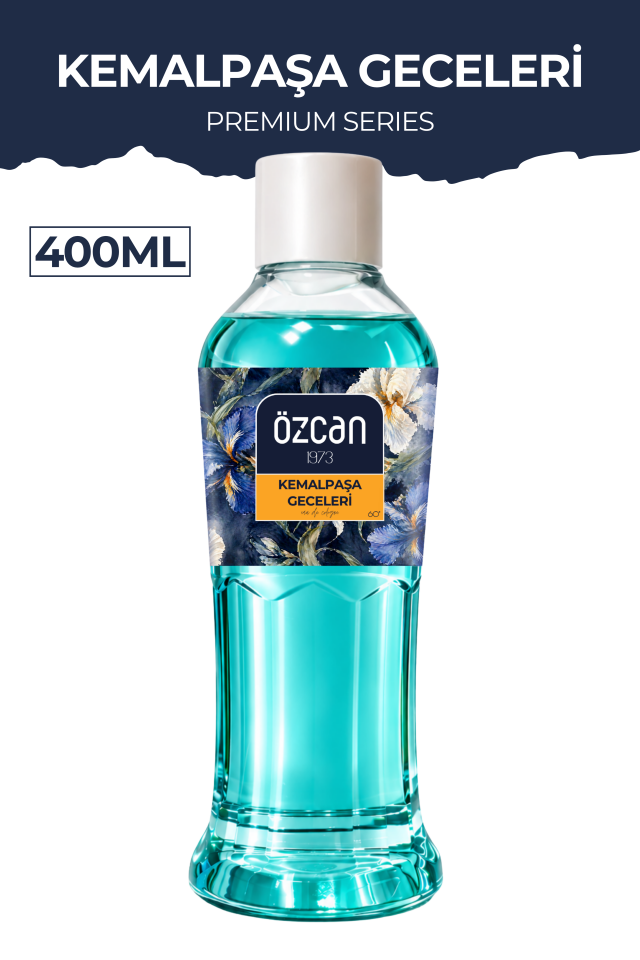 Premium Seri Kemalpaşa Geceleri Kolonyası, Ferahlatıcı ve Serinletici Kolonya Perfumed Cologne Pet Şişe 400ml
