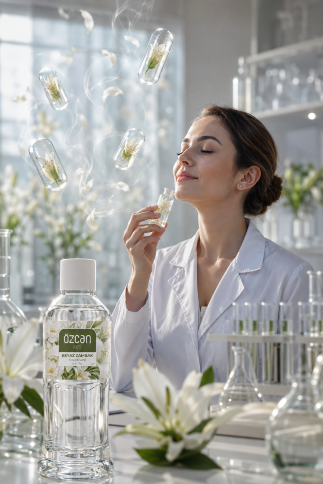 Premium Seri Beyaz Zambak Kolonyası, Ferahlatıcı ve Serinletici Kolonya Perfumed Cologne Pet Şişe 400ml