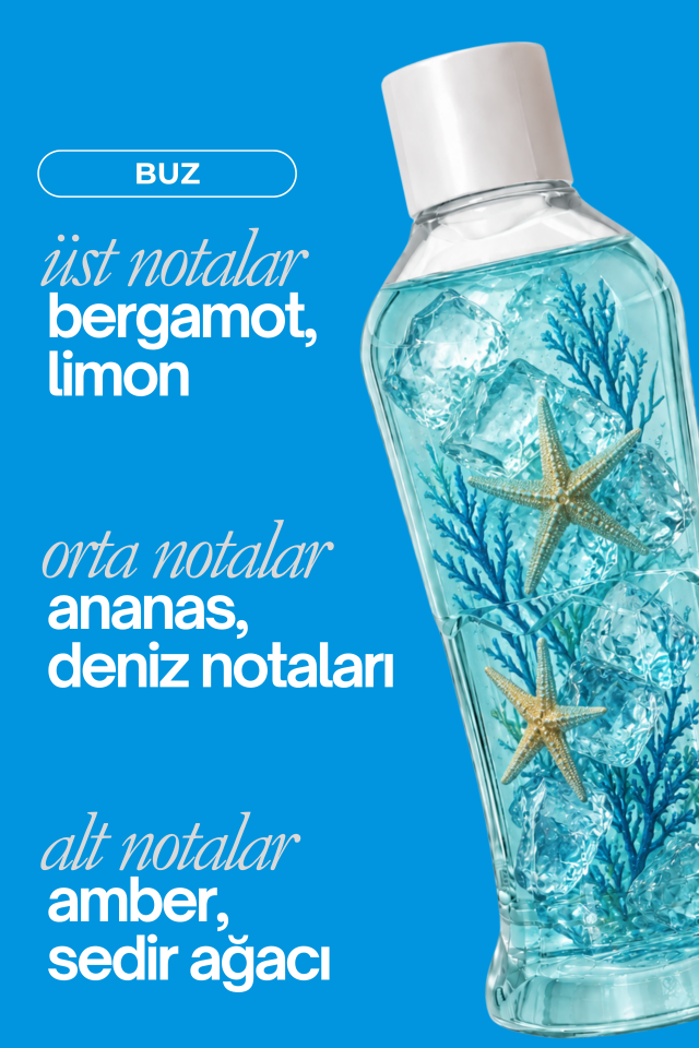 Premium Seri Buz Kolonyası, Ferahlatıcı ve Serinletici Kolonya Perfumed Cologne Pet Şişe 400ml
