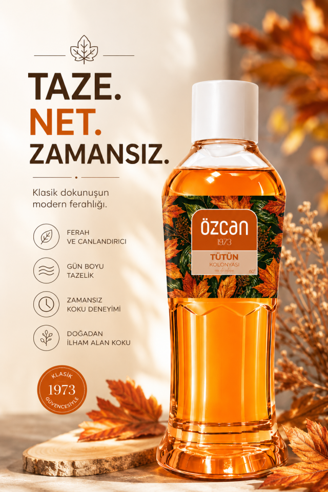 Premium Seri Tütün Kolonyası, Ferahlatıcı ve Serinletici Kolonya Perfumed Cologne Pet Şişe 400ml
