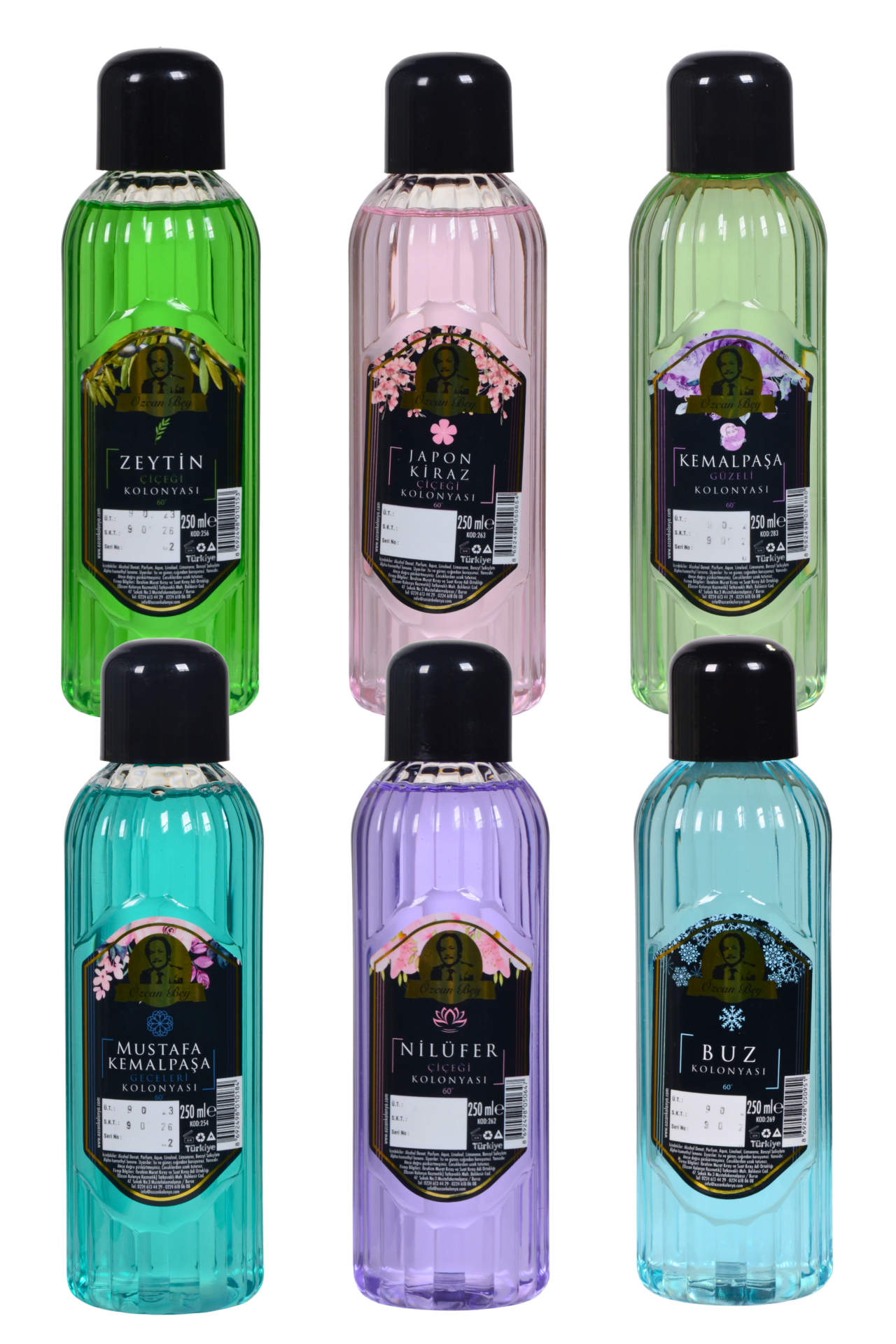 Premium Seri Ferahlatıcı ve Parfümlü Ekstra Kalıcı Avantaj Seti Premium Kolonyalar 250ml x 6