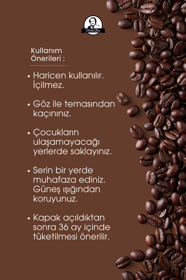 Deluxe Seri Turkish Coffee Kolonyası Parfümlü Türk Kahvesi Kokulu Kolonya 200ml Cam Şişe