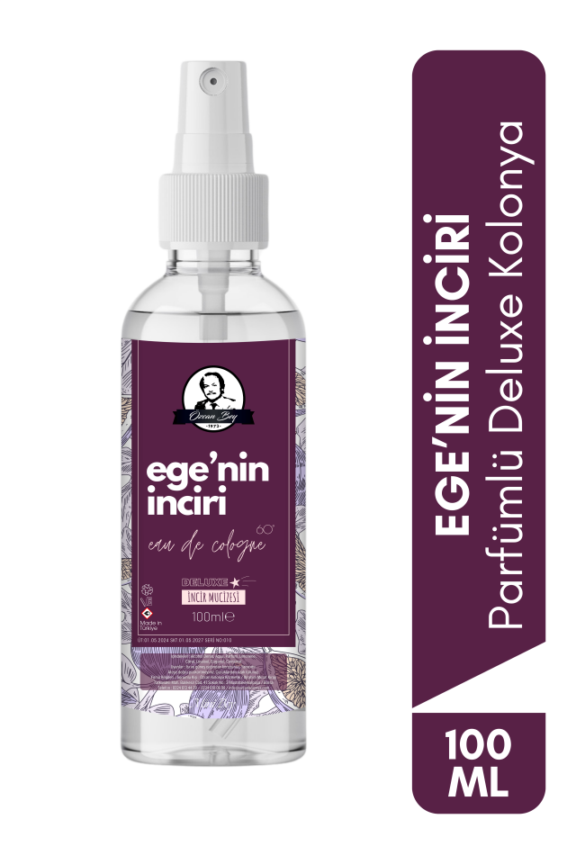 Mini Deluxe Seri Ege'nin İnciri Kolonyası Parfümlü İncir Çiçeği Kokulu Kolonya 100ml Pet Şişe