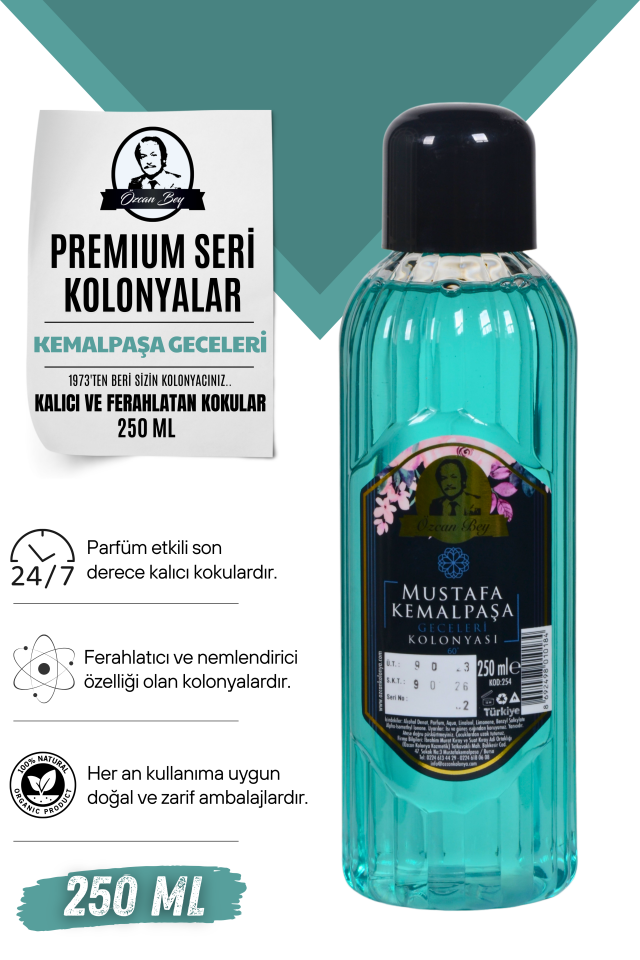 Premium Seri Kemalpaşa Geceleri Kolonyası 250ml Pet Şişe