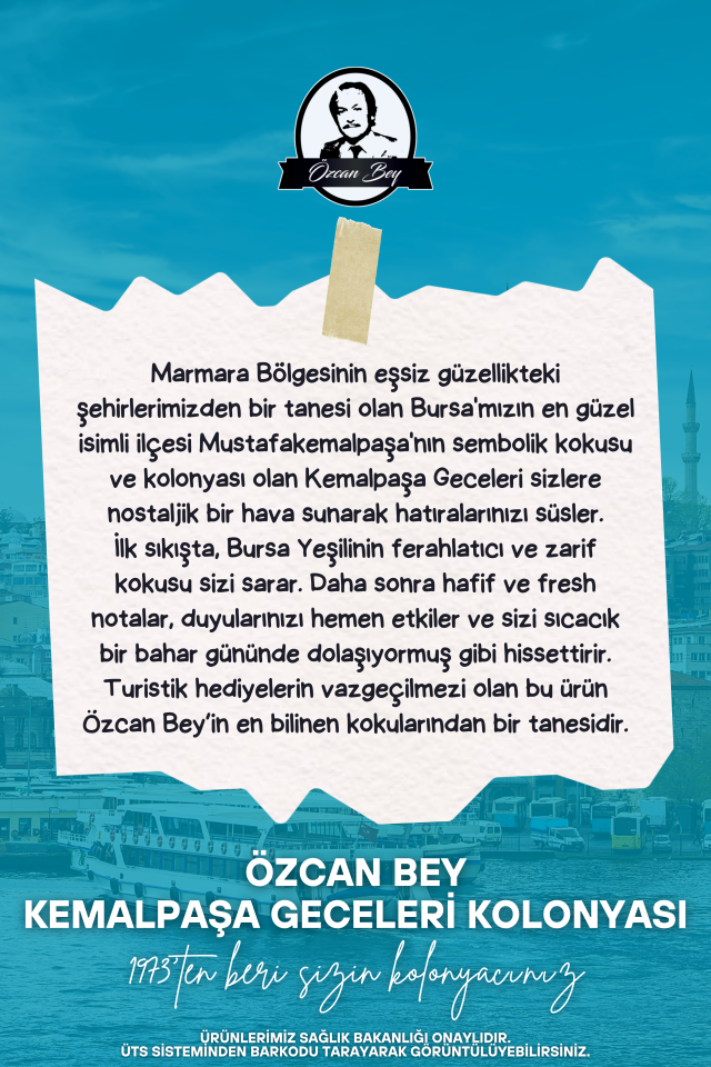 Premium Seri Kemalpaşa Geceleri Kolonyası 250ml Pet Şişe