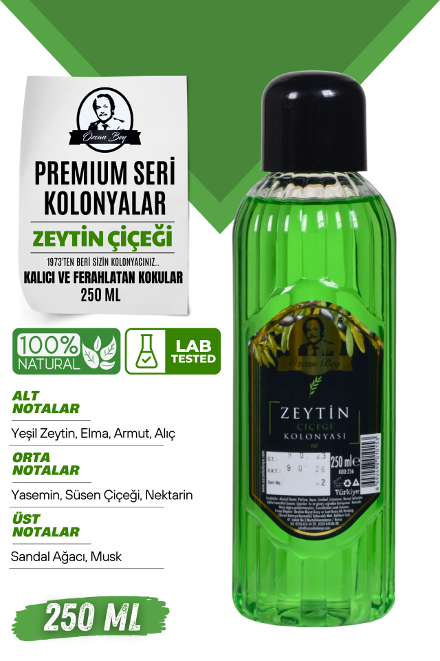 Premium Seri Zeytin Çiçeği Kolonyası 250ml Pet Şişe