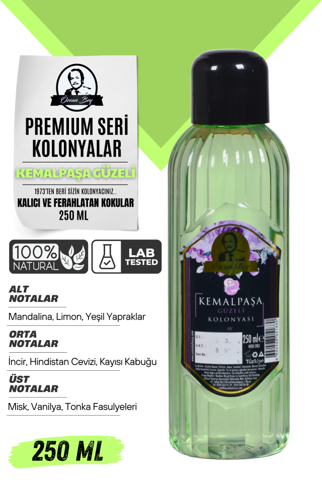 Premium Seri Kemalpaşa Güzeli Kolonyası 250ml Pet Şişe